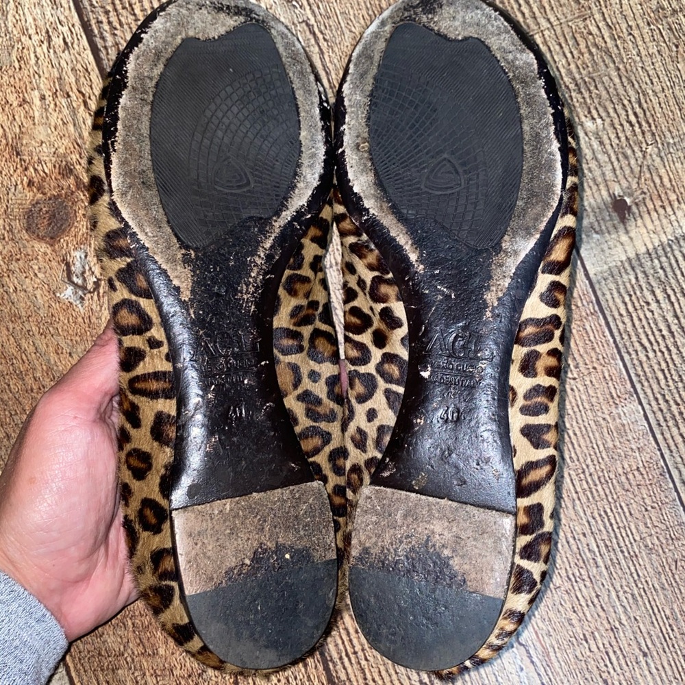 AGL ATTILIO GIUSTI LEOMBRUNI LEOPARD FLAT SLIP ON - Picture 7 of 9